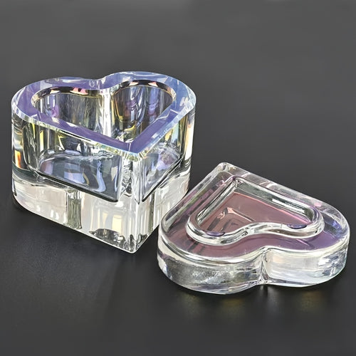 BQAN Nail Art Clear Dishes Cup With Lid For Acrylic Liquid Powder Styling Beauty Tool Irregular Shaped Brush Washing Cup For Nail Art Heart Shape