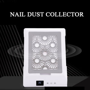 85W Nail Sucker Professional Manicure Nail Dust Extractor, Adjustable Speed Powerful Tabletop Suction Fan Manicure Nail Dust