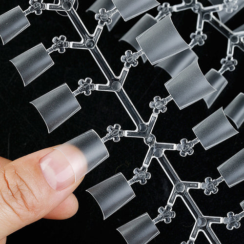 240 Pcs Nail Tip  C-Shape Curved Crescent Half Cover Nail Extender