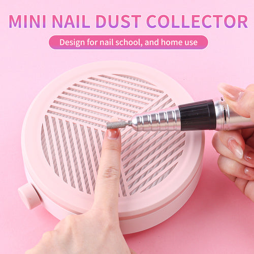 BQAN Mini Nail Dust Collector – Powerful Suction, Reusable Filter for Manicure & Pedicure at Home