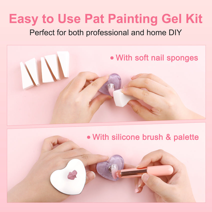 BOAN Ombre Nail Gel Kit – 5 Sheer Nude Pink Colors