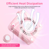 Heart-Shaped Panel Strong Suction 4200RPM Mini Nail Dust Collector
