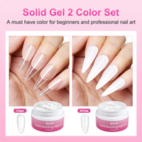 BQAN 3D Nail Builder Gel Set – Clear Sculpting Extension Gel