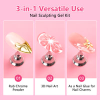 3D Nail Art Sculpture Gel Kit