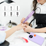 BQAN Nail Art Equipment Rechargeable Nail Drill Machine for Polished Exfoliation with LCD Display Low Noise Nail Drill