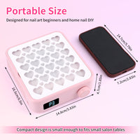 Heart-Shaped Panel Strong Suction 4200RPM Mini Nail Dust Collector