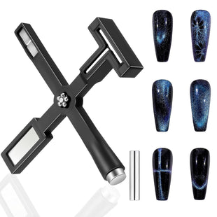 BQAN 5 in 1 Cat Eye Magnet Gel Nail Polish with Double Head Nail Magnet Tool