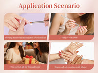 Detachable Metal Nail Art Brush – Ombre, Gel & Universal Options