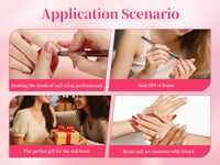 BQAN Dual Tip Nail Art Brush #12 #14 #16 – French Brush + Dotting Tool