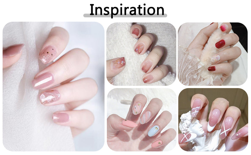 Iridescent Nail Art Brush Set – 5PCS Aurora Rainbow Nail Art Brushes for DIY & Salon Use