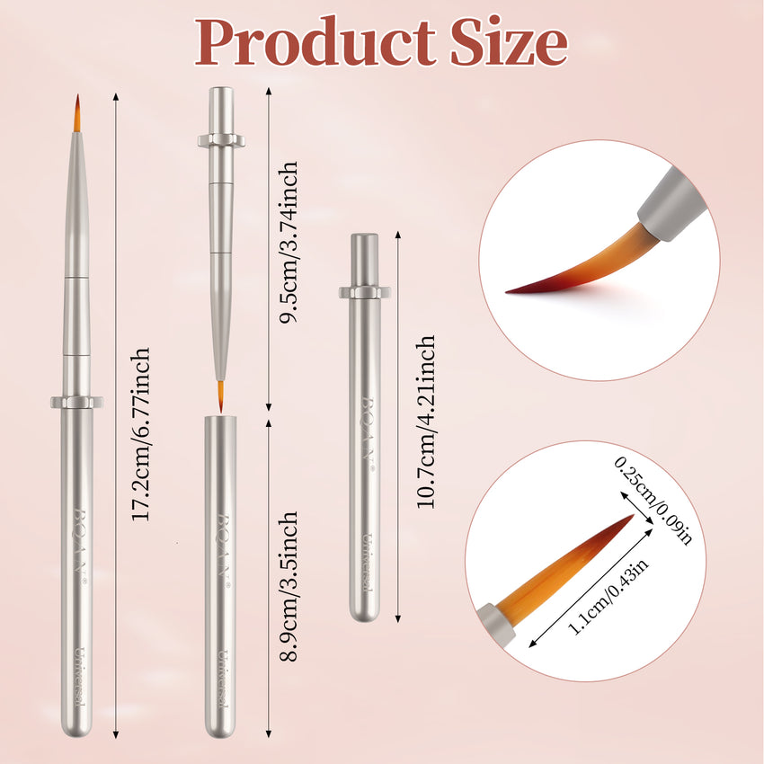 Detachable Metal Nail Art Brush – Universal Nail Art Brush