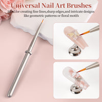 Detachable Metal Nail Art Brush – Universal Nail Art Brush