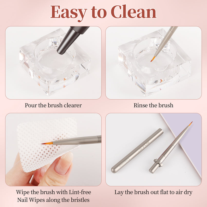 Detachable Metal Nail Art Brush – Universal Nail Art Brush