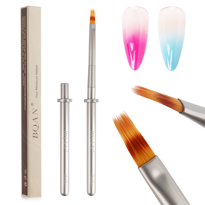 Detachable Metal Nail Art Brush – Ombre, Gel & Universal Options