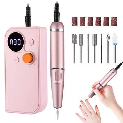 BQAN 30000 RPM Cordless Nail Drill Kit – Rechargeable E-File for Acrylic Nails & Pedicure