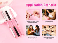 New Design Double headed Nail Art Liner Brush & UV Gel Brush for Builder Gel Nail Extension