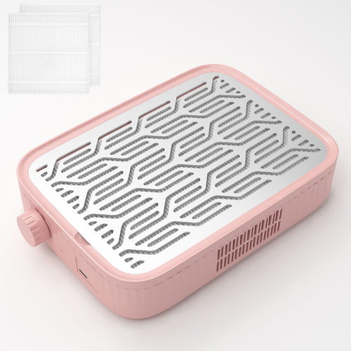 BQAN Rechargeable Nail Dust Collector with 2 Filters | Portable Vacuum for Acrylic & Nail Polishing | Nail Tech Essential