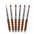 Brown Wood Spiral Ball Nail Brush Set for DIY Manicure