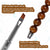 Brown Wood Spiral Ball Nail Brush Set for DIY Manicure