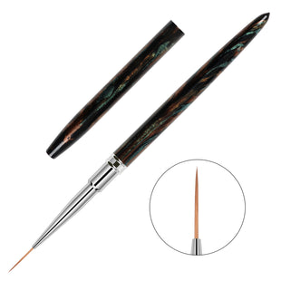 BQAN High Quality Black Metallic Nylon Gel Nail Art Brush Set