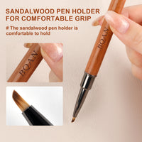 Sandalwood Handled Nail Art Brush Triangle Brush