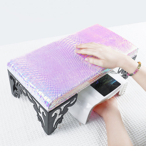 BQAN New Fish Scale PU Leather Professional Manicure Armrest Pillow