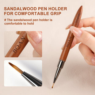 Sandalwood Handled Nail Art Brush Universal Brush