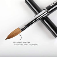 BOAN Kolinsky Acrylic Nail Brush – Professional Oval Acrylic Brush with Rhinestone Handle