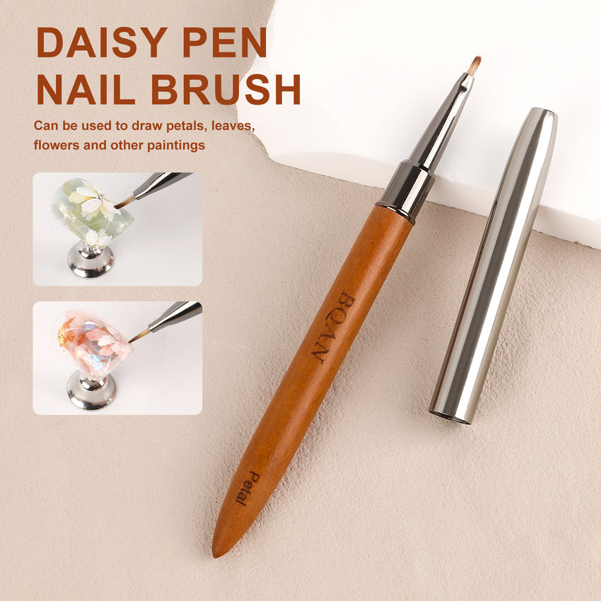Sandalwood Handled Nail Art Brush Petal Brush