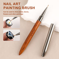 Sandalwood Handled Nail Art Brush Paint Brush