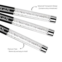 BOAN Kolinsky Acrylic Nail Brush – Professional Oval Acrylic Brush with Rhinestone Handle