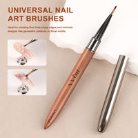 Sandalwood Handled Nail Art Brush Universal Brush