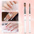 Nail Extension with Hearts on White Handle Acrylic Nail Art Brush
