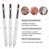 📣New In🔥BQAN Professional White Spiral Ball Nylon Best Nail Art Design Brushes Near Me High Quality Bead Nail Liner Brush Set