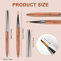 Sandalwood Handled Nail Art Brush Universal Brush