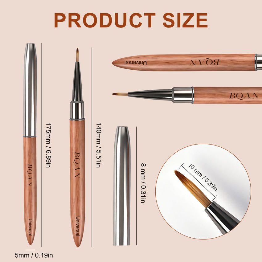 Sandalwood Handled Nail Art Brush Universal Brush