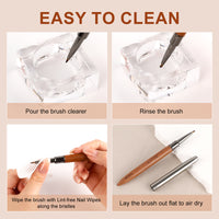 Sandalwood Handled Nail Art Brush Triangle Brush