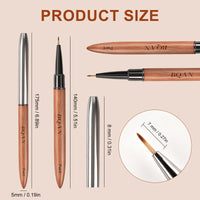 Sandalwood Handled Nail Art Brush Paint Brush