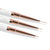 Customized White & Gold Line Design Metal Professional nail art brush set
