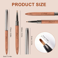 Sandalwood Handled Nail Art Brush Petal Brush