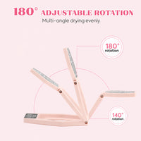 BQAN Pink Nail Lamp Portable, Professional UV LED Nail Dryer With Magnetic Stand, Auto Finger Activated & 60s Fast Cure for Nail Salon Use