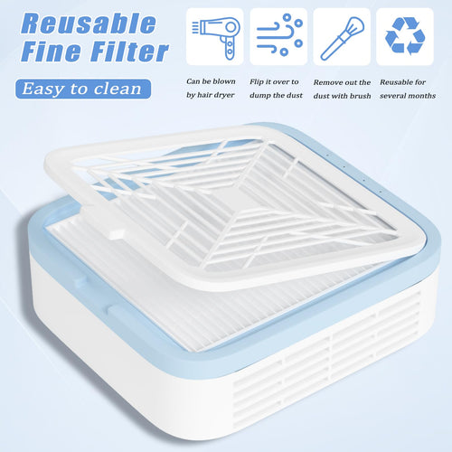 120W High Power Acrylic Nail Polishing Dust Cleaner