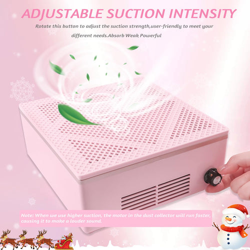 60W Professional Nail Fan Acrylic Polishing Nail Dust Cleaner