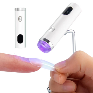 2 in 1 360°Rotatable Adjustable Stand Led Mini UV Nail Light Dryer Lamp with Nail Stamp