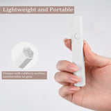 BQAN Pink & White Portable Nail Lamp LED Rechargeable Mini UV Quick Dry Nail Lamp