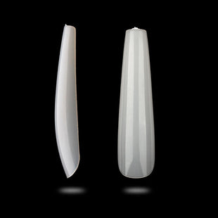 BQAN 500Pcs XXL nail tips Press On Nails Full Cover Long Coffin Soft Gel Nail Tips Nail Care