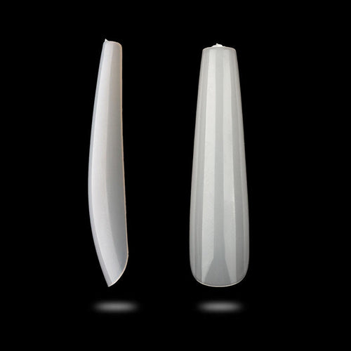 BQAN 500Pcs XXL nail tips Press On Nails Full Cover Long Coffin Soft Gel Nail Tips Nail Care