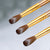 BQAN New Rose Gold Handle Wholesale 100% Pure Kolinsky Sable Acrylic Nails Oval Nail Art Brushes