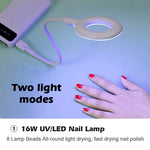 BQAN Mini USB Nail Lamp UV/LED Nail Drying Lamp for Curing All Gel Nail Polish Portable Nail Dryer Manicure Tool