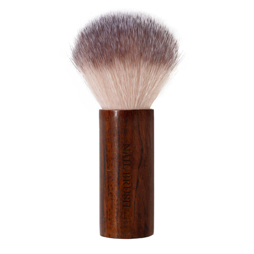 BQAN Nail Dust Brush|Wooden Handle|Soft Bristle Cleaning Brush|Powder Removal Tool